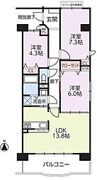 間取図画像 3LDK
