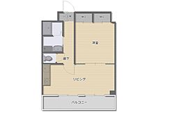 ブリスベン 1LDKの間取図画像