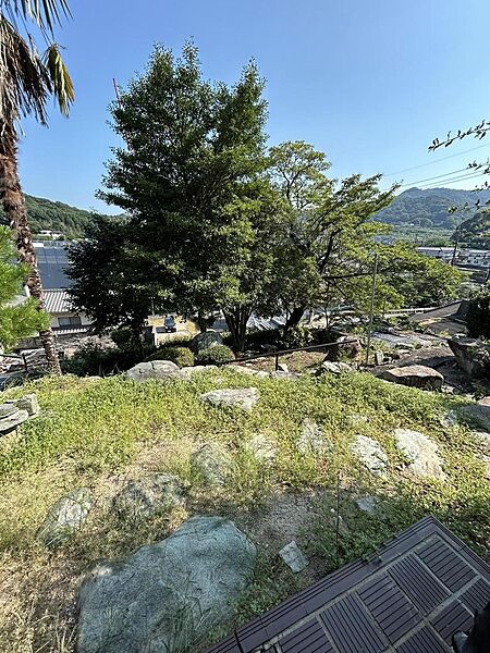 Beautiful mountainous landscape with colorful sky