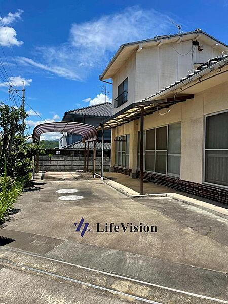 Beautiful mountainous landscape with colorful sky