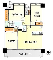 間取図画像 3LDK