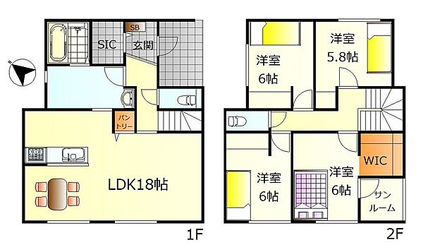 間取りを拡大表示