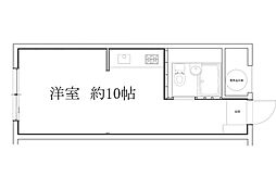 京急西広島マンション ワンルームの間取図画像