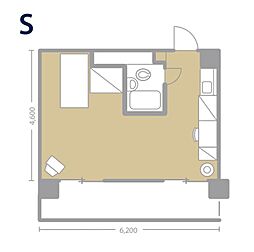 コンソートホームズ福山 1Kの間取図画像