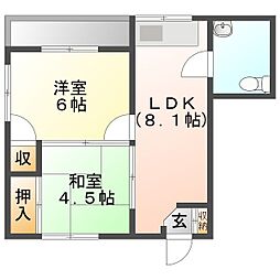 間取図画像 2DK