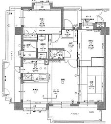 ライオンズガーデン緑ケ丘 3LDKの間取図画像