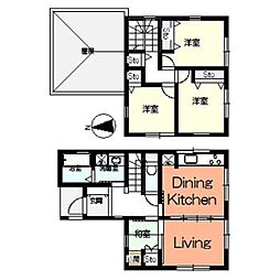 浦添市宮城6丁目　築2年売戸建 3LDKの間取り