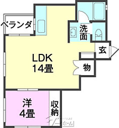 間取図画像 1LDK