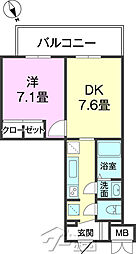 間取図画像 1LDK