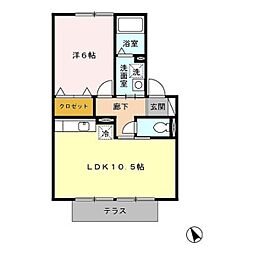 間取図画像 1LDK