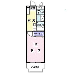 間取図画像 1K
