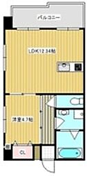 ボーダーサイド上原 1LDKの間取図画像