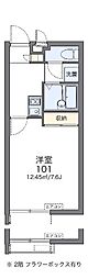レオパレス我那覇ヒルズ 1Kの間取図画像