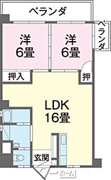 間取図画像 2LDK
