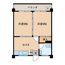 間取図画像 2DK