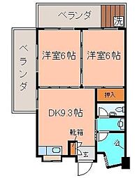 間取図画像 2DK