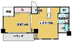 テルヤハウス 1LDKの間取図画像