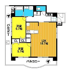 間取図画像 2LDK