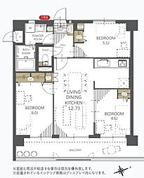 ライオンズマンション志真志 3LDKの間取図画像