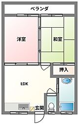 間取図画像 2LDK