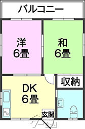 間取図画像 2DK