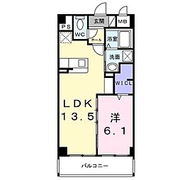 ｍａｉｓｏｎｔｒｕｓｔｏｎｅ 102/103 1階1LDKの間取り