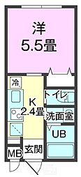 Miesstage 1Kの間取図画像