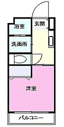 グランメゾン壷川 303号室 1Kの間取図画像