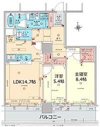 プレミスト牧志タワー国際通りタワーレジデンスの間取図画像