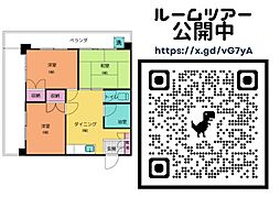 ハウジングシーサー 2階3DKの間取り