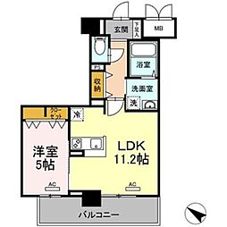 ｃｉｌｉｅｇｉｏ桜坂 804 8階1LDKの間取り