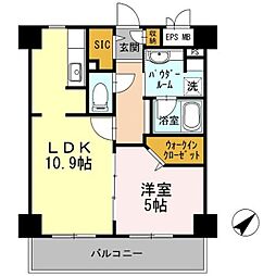 Ｈａｂｉｔａｔｉｏｎ　Ｄａｉｗａ 5階1LDKの間取り