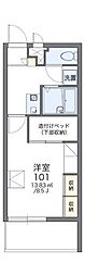 レオパレス又吉 1Kの間取図画像