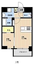 ＬＩＢＴＨ松山II 5階1LDKの間取り