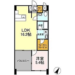 セントラル・プレイス　那覇新都心 702 7階1LDKの間取り