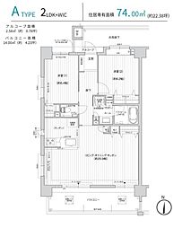 ソルテラス沖縄北谷フィールザシー 2LDKの間取図画像