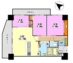 間取図画像 3LDK