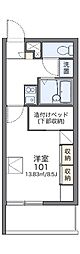 レオパレス壺屋 1Kの間取図画像