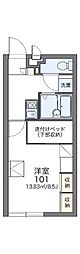 レオパレスはいさい 1Kの間取図画像