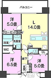 ブランシエラ那覇曙プレミスト 3LDKの間取図画像