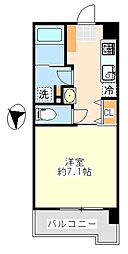 コスモス屋冨祖 ワンルームの間取図画像