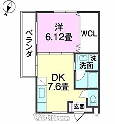 間取図画像 1DK