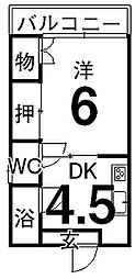 間取図画像 1DK