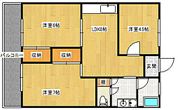 メゾン和泉 3LDKの間取図画像