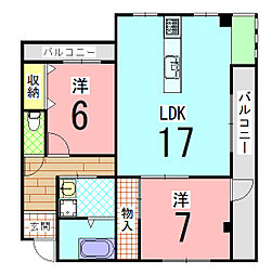 間取図画像 2LDK