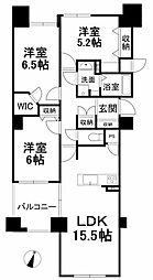 シビルタワーエンブレム 3LDKの間取図画像