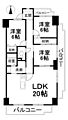 サーパス三津弐番館4階1,300万円