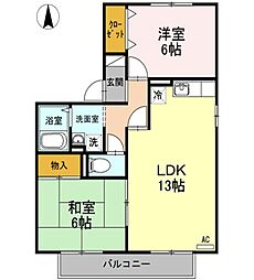 間取図画像 2LDK