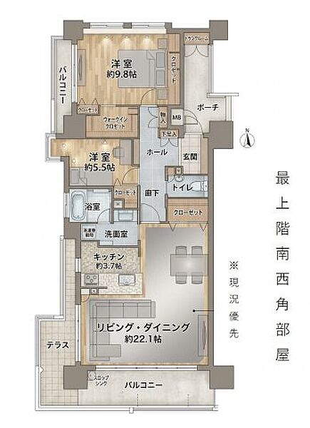 間取りを拡大表示