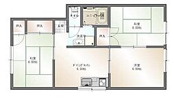 ファミールHAIDA 3DKの間取図画像